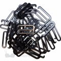 thirteen sixteenths of an inch or 22 mm heavy duty metal g-hooks GH-8400 black from Bra-Makers Supply 100 hooks shown