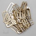 thirteen sixteenths of an inch or 22 mm heavy duty metal g-hooks GH-8400 gold from Bra-Makers Supply 100 hooks shown