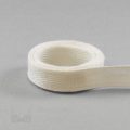 three eighths of an inch cotton twill tape or 10 mm seam tape TTC-10 white from Bra-Makers Supply 1 metre roll shown