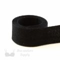 three quarters of an inch cotton twill tape or 20 mm seam tape TTC-20 black from Bra-Makers Supply 1 metre roll shown