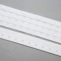 triple row cotton hook and eye tape HC-390 white from Bra-Makers Supply front separated shown