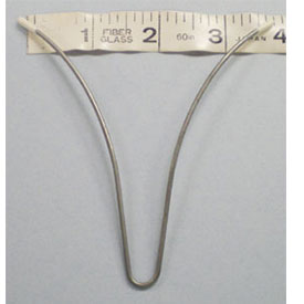 Bra separator wire: long v