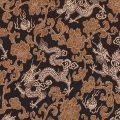 chinese brocade-polyester gold on black dragon FBP-52.9888 from Bra-Makers Supply