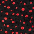 chinese brocade-silk rayon blend red on black cherry blossom FBS-18.9847 from Bra-Makers Supply