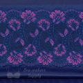navy blue trio bra fabrics pack with navy fuchsia floral stretch lace KT-68-LS-68.6845 from Bra-Makers Supply