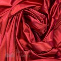 stretch satin mirror satin spandex FR-51 warm red from Bra-Makers Supply twirl shown