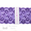 six inch purple lilac floral stretch lace LS-63.5357 from Bra-Makers Supply ruler shown