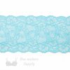 six inch white turquoise floral stretch lace LS-63.6510 from Bra-Makers Supply