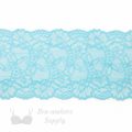 six inch white turquoise floral stretch lace LS-63.6510 from Bra-Makers Supply