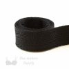 three quarters of an inch polyester twill tape or 20 mm seam tape TTP-20 black from Bra-Makers Supply 1 metre roll shown