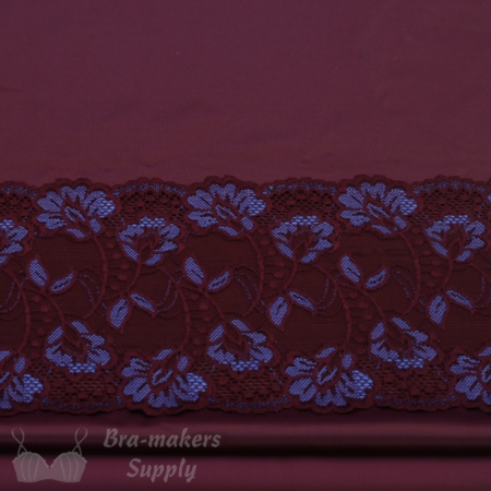 black cherry trio with black cherry and bluebird blue lace bra makers supply