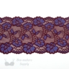 Six Inch Black Cherry Bluebird Floral Stretch Lace Bra Makers Supply