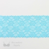 Six Inch Turquoise Stretch floral lace LS-60.650 Bra-makers supply