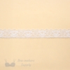 One Inch White Floral Stretch Lace Trim Bra-Makers Supply
