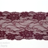 Six Inch Black Cherry Floral Stretch Lace Bra-makers Supply