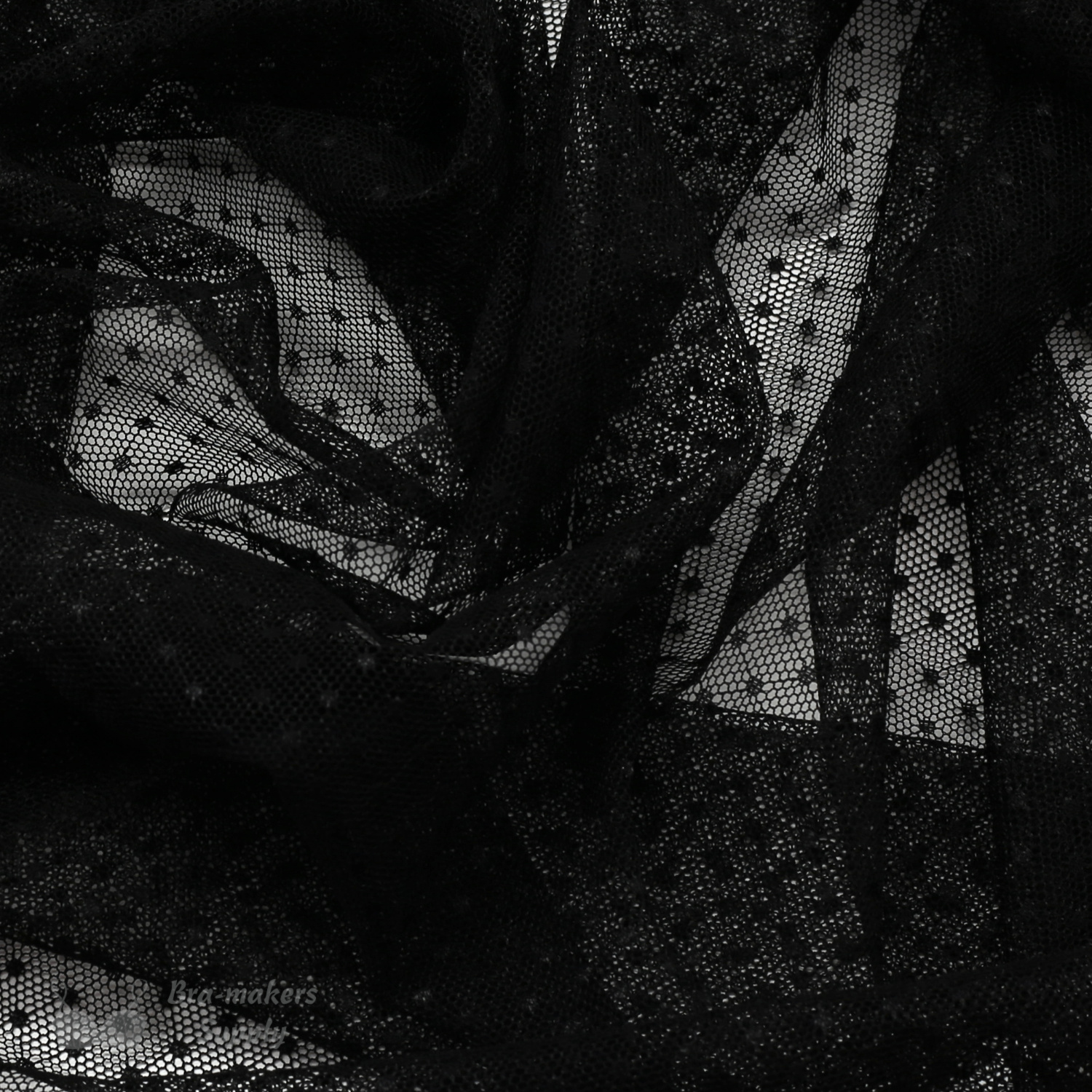 Black Shimmer Scuba Fabric - Exclusive to Bra-Makers Supply