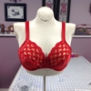 Judy Partial Band Bra Pattern Red Hearts