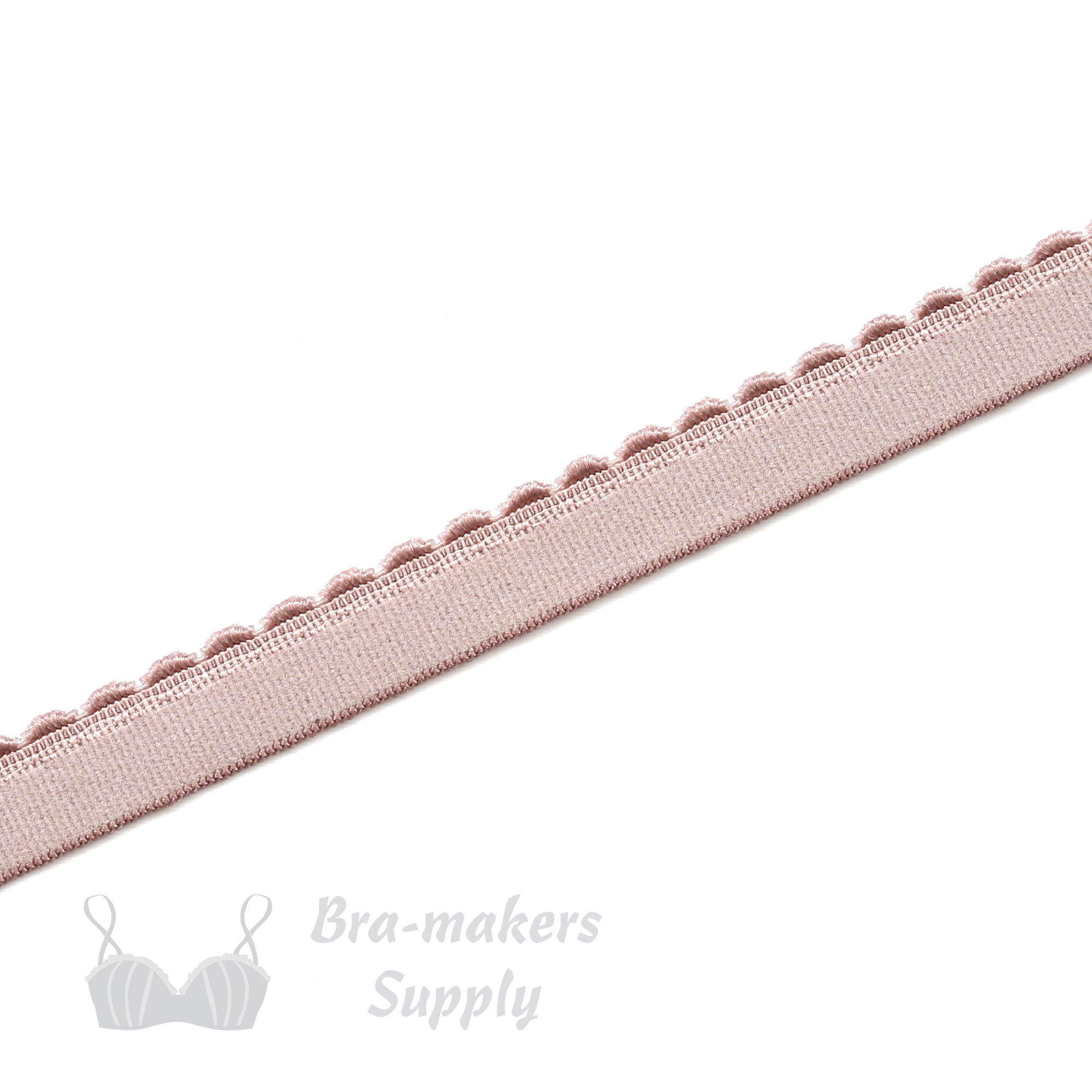 3/8 Fancy Scalloped Edge Plush Back Band Elastic- Bra-Makers Supply