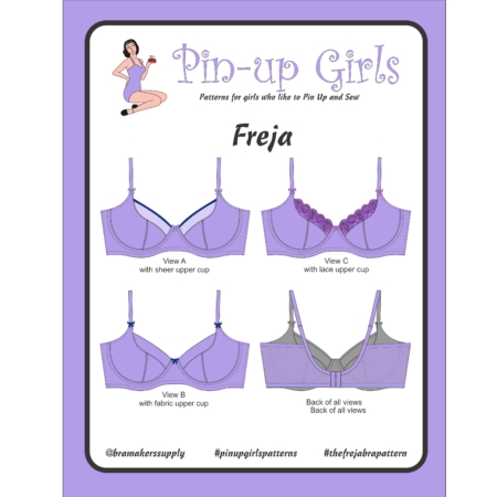 Pin-Up Girls Ruby Bra - definitely a jewel accompanied by the Evie La Luve  Esme — Angel Sews