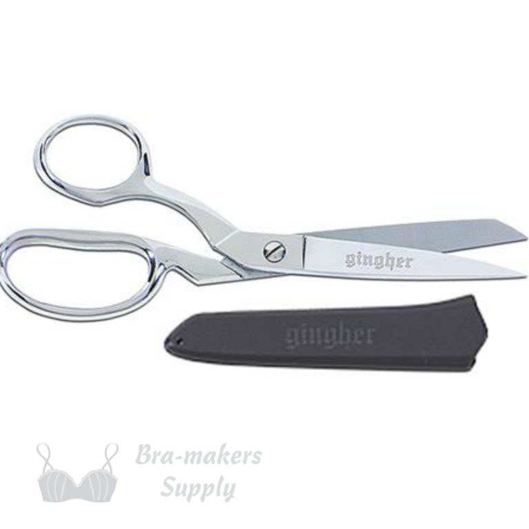Gingher 8inch LeftHanded Knife Edge Chrome Bent Scissors/Dressmaker's Shears