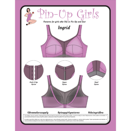 Locking Zipper - for all your front closing bra patterns - exclusive to  Bra-makers Supply