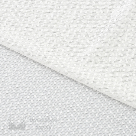 FM-38164 - Adore Dot Stretch Tulle Fabric - Ivory (Pantone 11-0507)