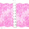 Nine Inch Fuchsia Eyelash Floral Pre-Cut Stretch Lace Bra-makers Supply