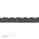 One Inch Navy Stretch Scalloped Lace Trim