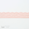 One Inch Pink Stretch Lace Trim Bra-makers Supply