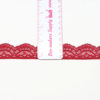 One Inch Red Stretch Scalloped Lace Trim Bra-makers Supply