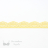 One Inch Yellow Stretch Scalloped Lace Trim Bra-makers Supply