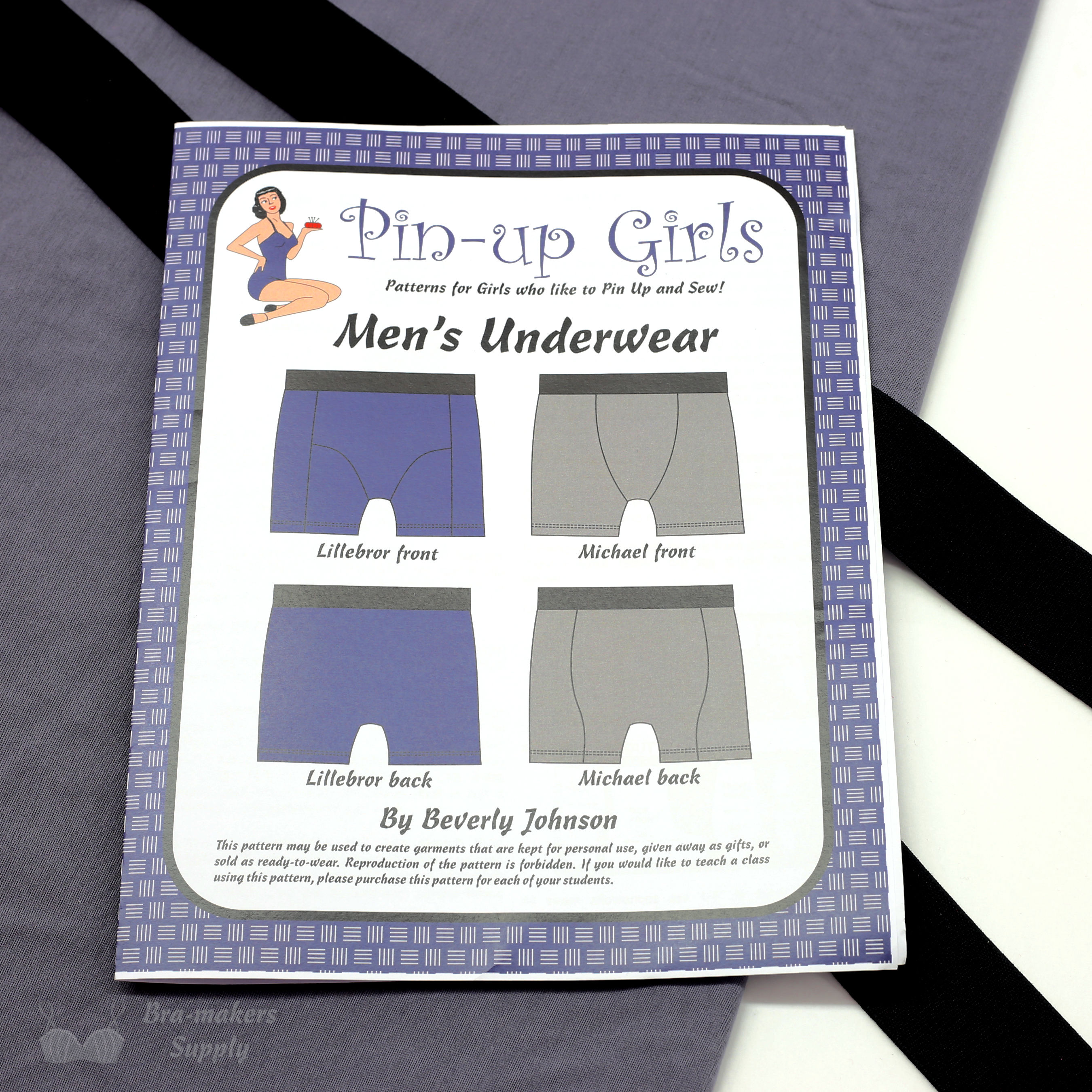 Men's Organic Cotton Underwear Kit with Pattern make your own