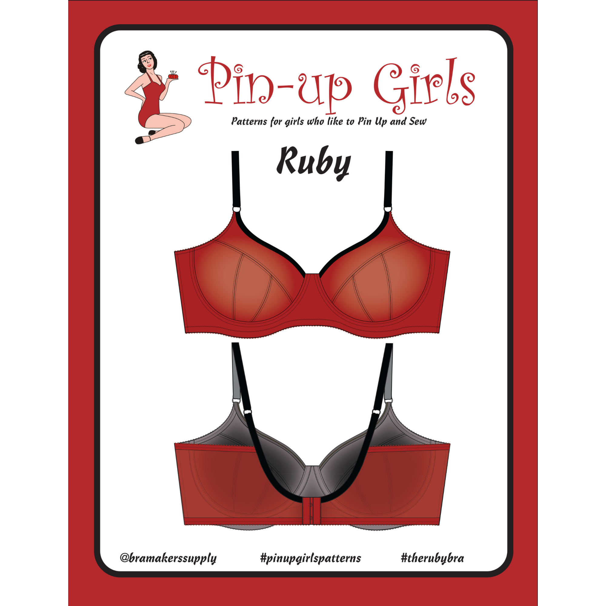 Ruby Full Band Bra Pattern - a foam lined bra pattern from Bra Makers Supply