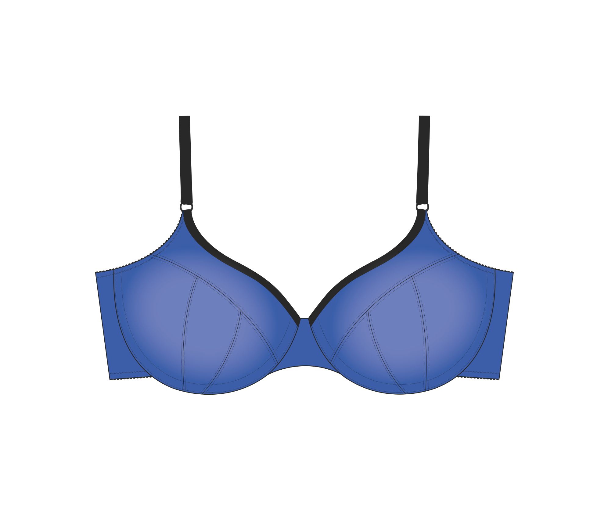 Sapphire Partial Band Bra Pattern - from Bra Makers Supply