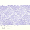 Six Inch Bright Lilac Floral Stretch Lace Bra-maker Supply