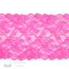 Six Inch Candy Pink Floral Stretch Lace