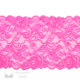 Six Inch Candy Pink Floral Stretch Lace