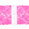 Six Inch Candy Pink Floral Stretch Lace