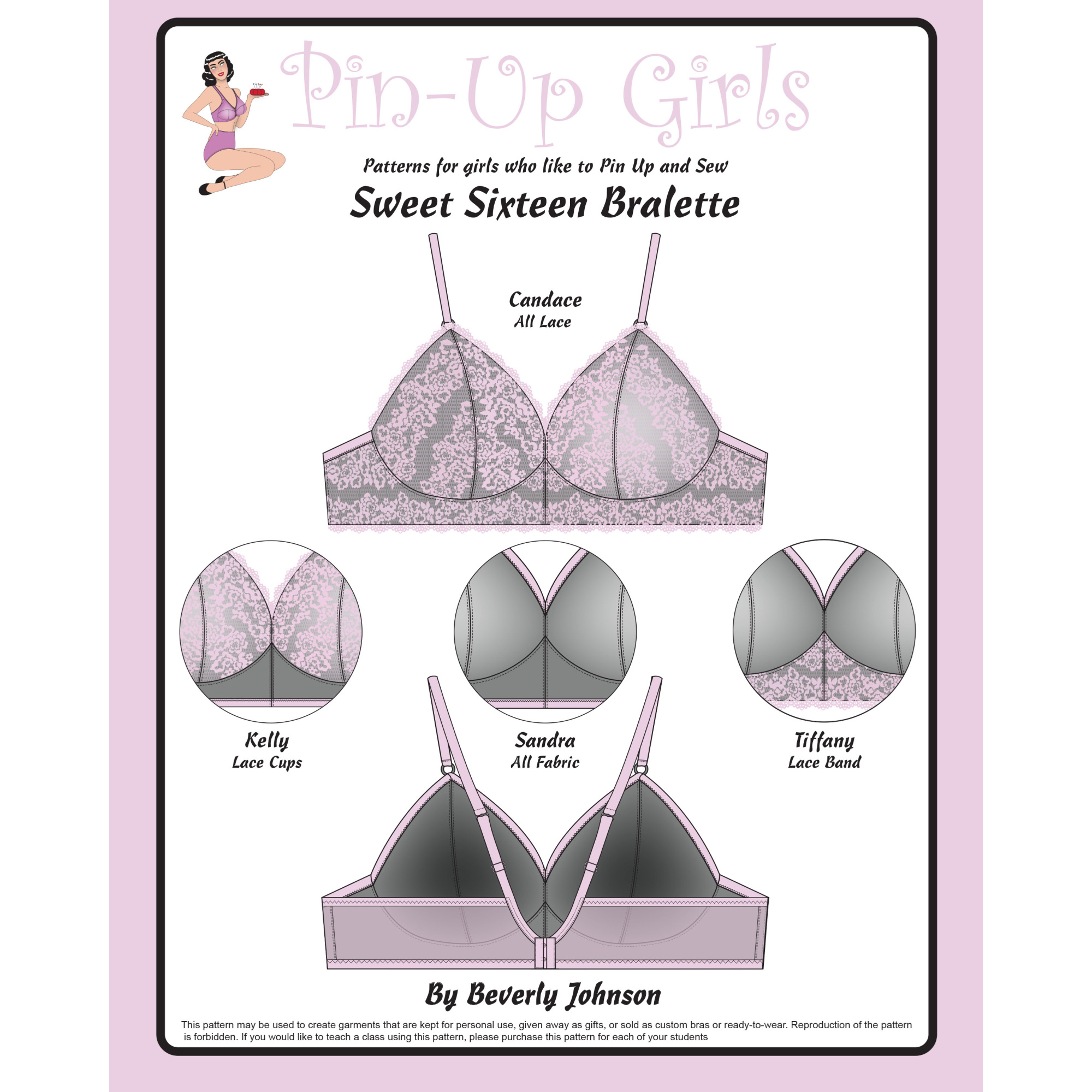 Bra Findings Kit for the Sweet Sixteen Bralette Pattern and Make & Fit  Bralette Book from Bra Makers Supply