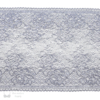 Ten Inch Steel Blue Silver Floral Stretch Lace Bra-makers Supply