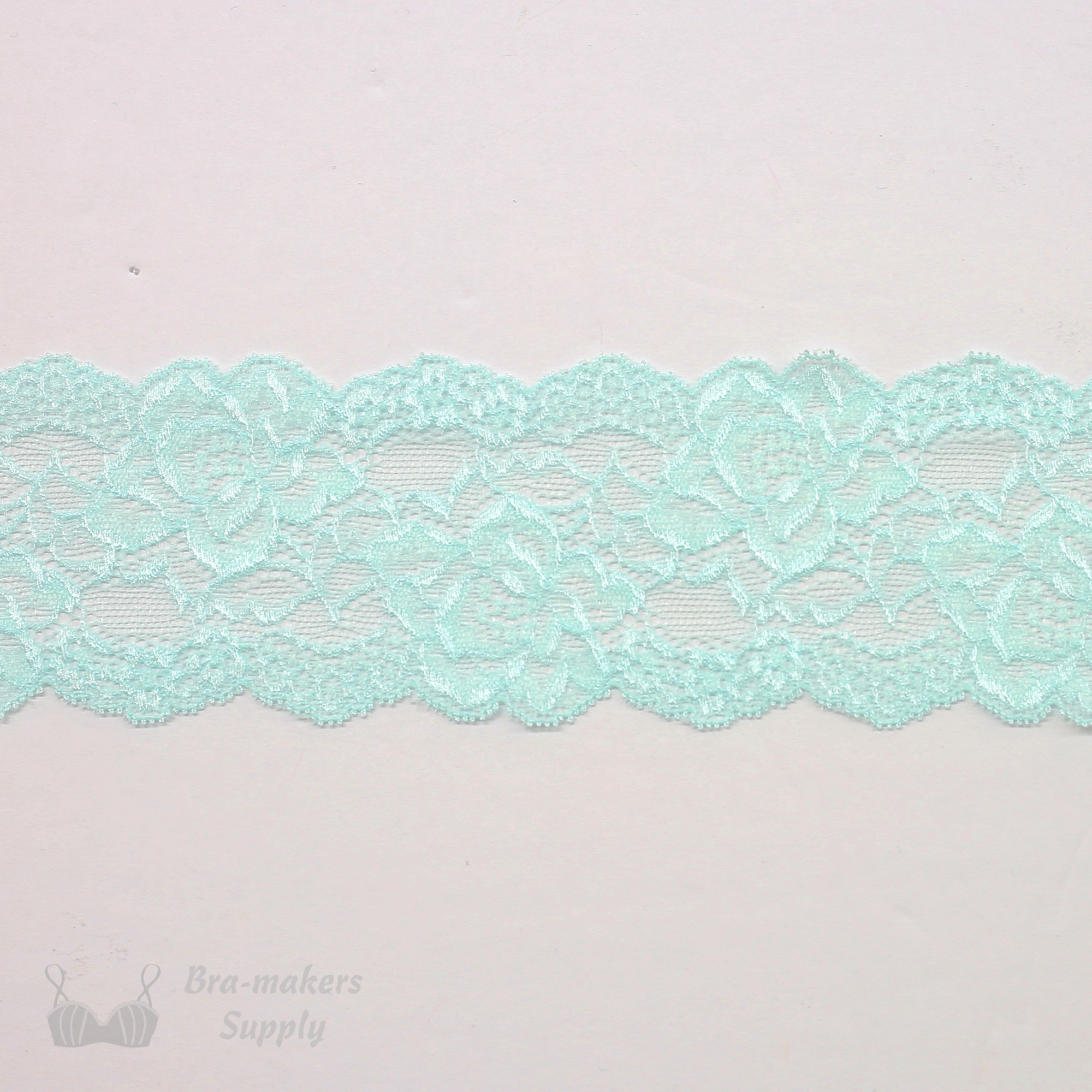 Half Inch Black Scalloped Stretch Lace Edge