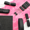 Radiant Onyx Pink Lace Scuba Quartet